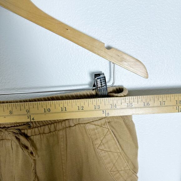 Aritzia Wilfred Free Tan Brown Cotton Jogger Pants sz M - Picture 7 of 9